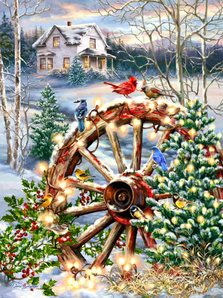 A Country Christmas 1000 Piece Jigsaw Puzzle