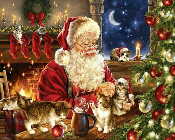 Christmas Kittens 1000 Piece Jigsaw Puzzle for sale by Springbok Puzzles