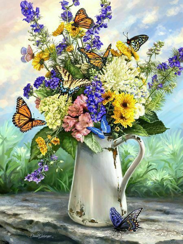Butterfly Blossom 36 Piece Jigsaw Puzzle for sale by Springbok Puzzles