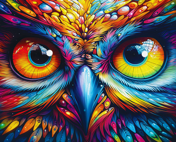 MyPuzzle - Night Wolves & Owls - Premium 500 Piece Jigsaw Puzzle For