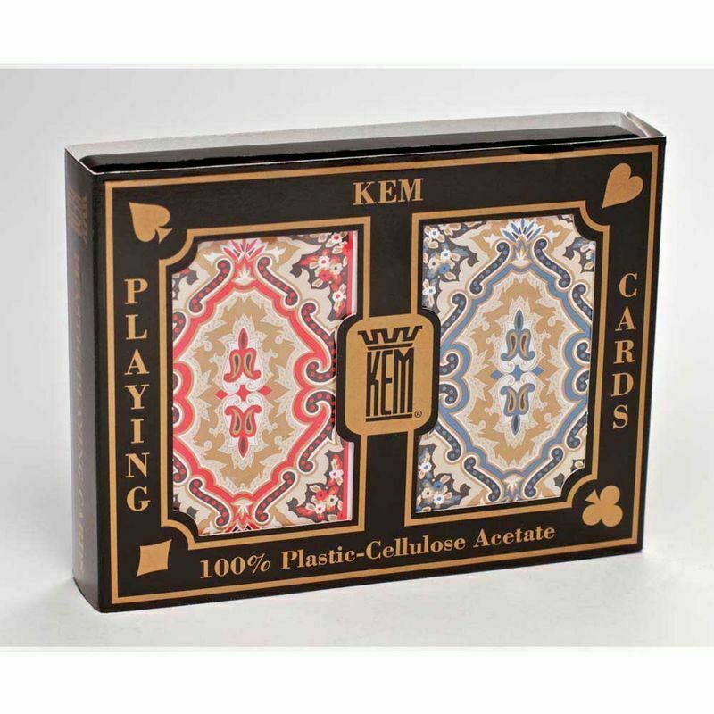 Kem Paisley Narrow Jumbo Print Index Playing Cards