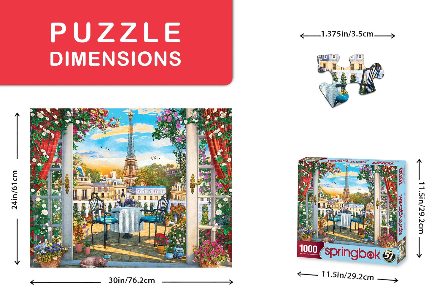 Luxurious Lookout 1000 Piece Jigsaw Puzzle