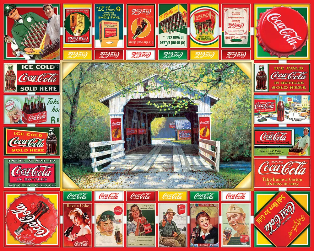  Springbok's 1000 Piece Jigsaw Puzzle Coca-Cola Memories - Made  in USA : Toys & Games