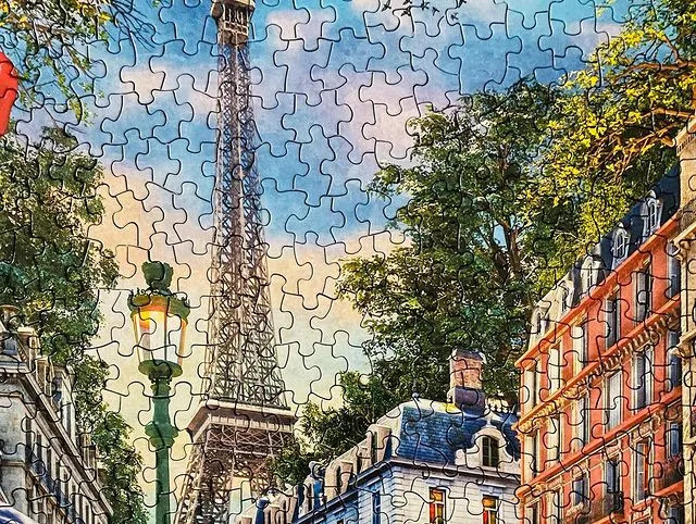 Majestic by Springbok Paris Street Life 1000 Piece Jigsaw Puzzle - Compact  Box