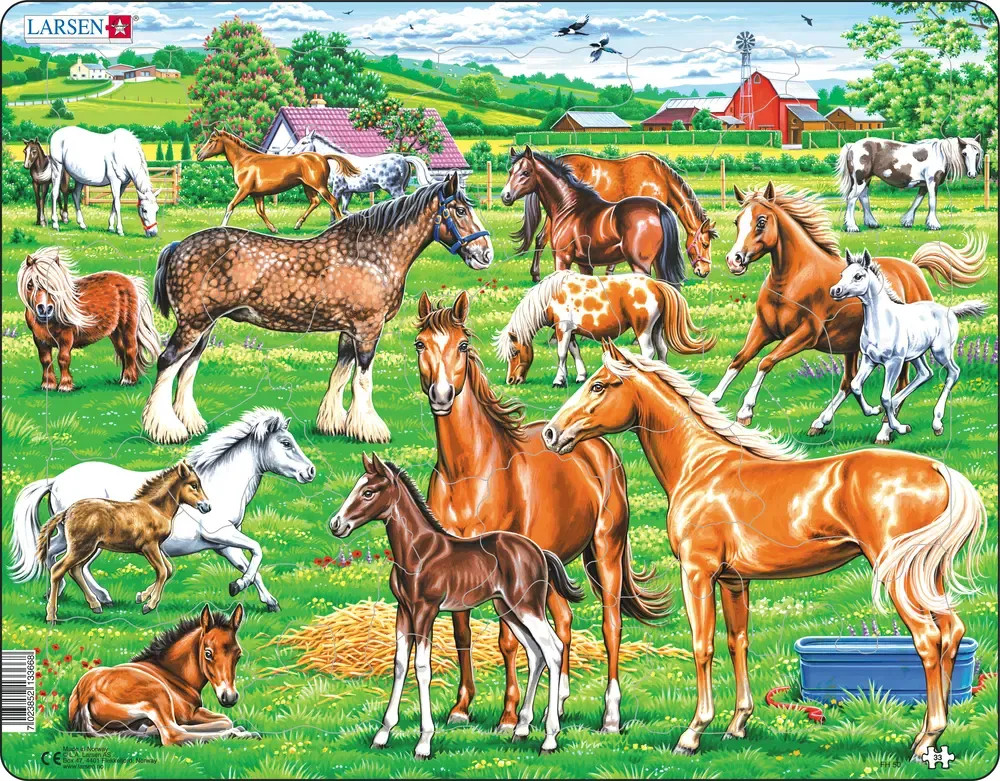 Beautiful Horses 33 Piece Children's Jigsaw Puzzle