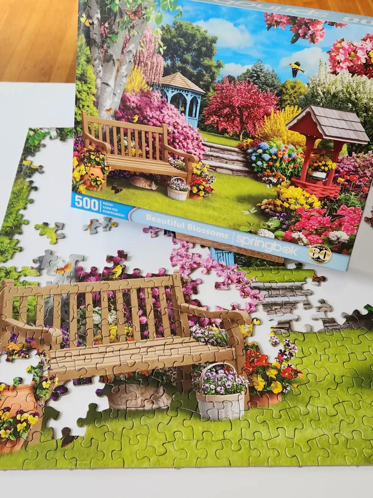 Puzzle Factory, free jigsaw puzzles online. Girls. - nature - "Girls  with spring flowers."…