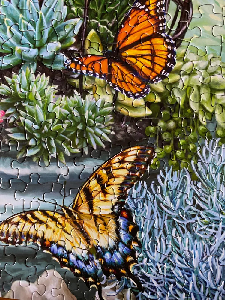 Butterfly Bliss 500 Piece Jigsaw Puzzle
