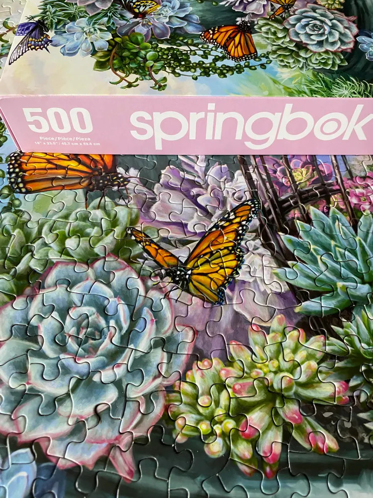 Butterfly Bliss 500 Piece Jigsaw Puzzle