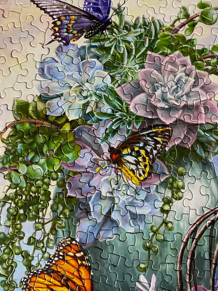 Butterfly Bliss 500 Piece Jigsaw Puzzle