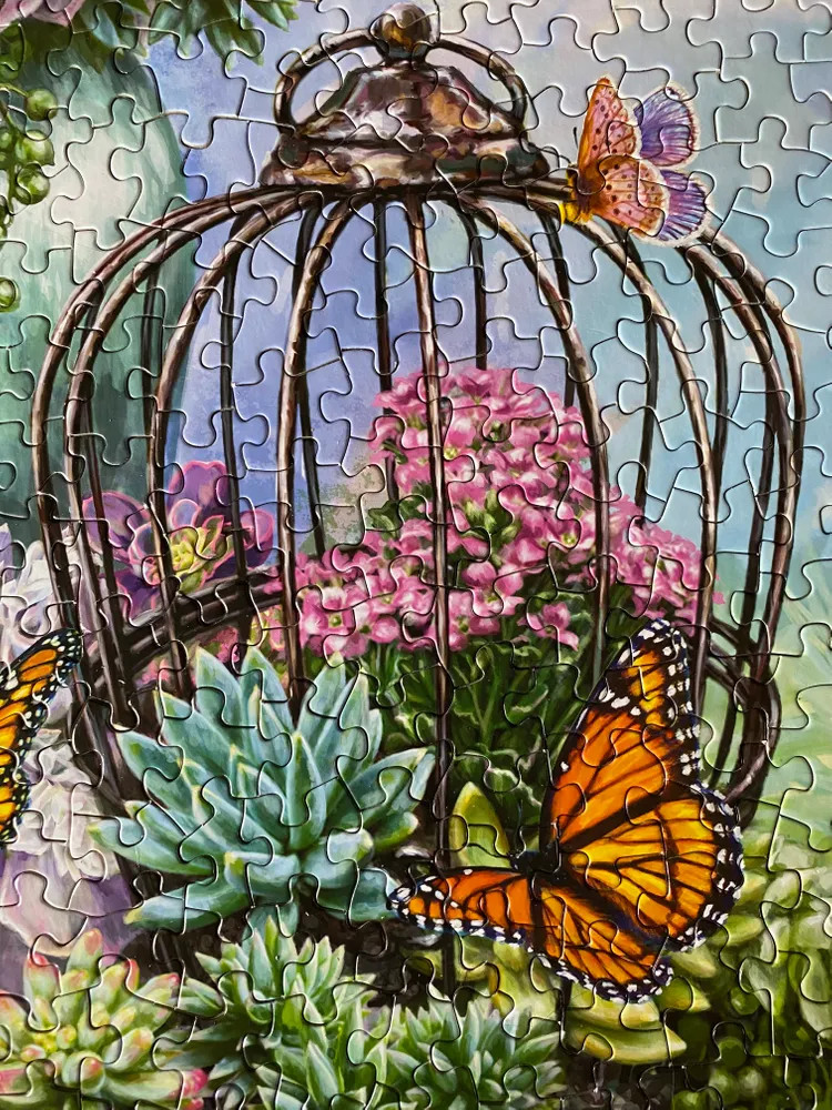 Butterfly Bliss 500 Piece Jigsaw Puzzle