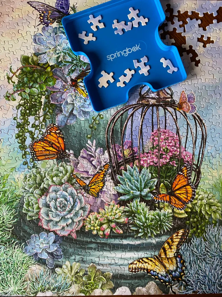 Puzzle Spring Flowers and Butterflies, 3 000 pieces