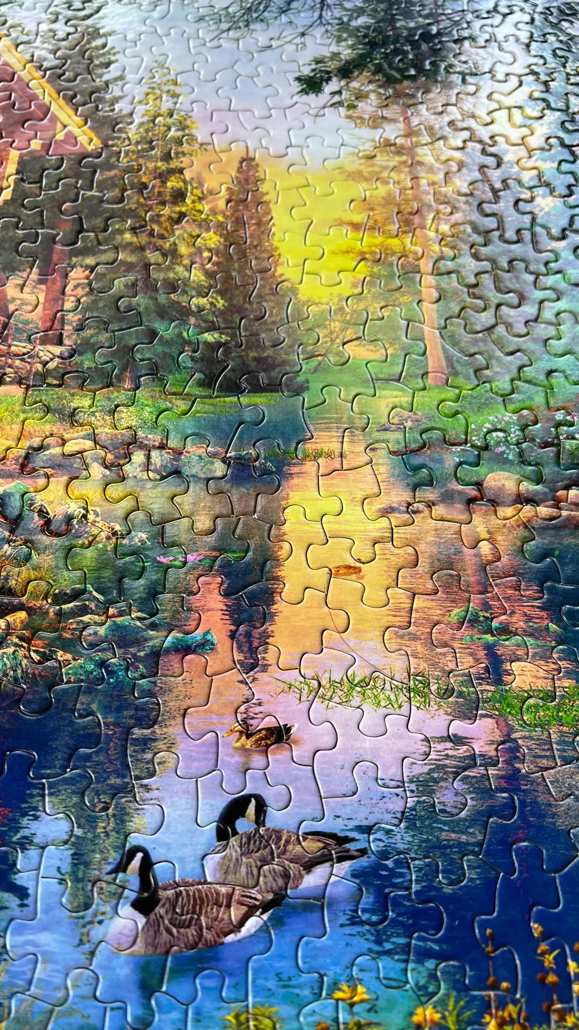 Log House Retreat 1000 Piece Jigsaw Puzzle