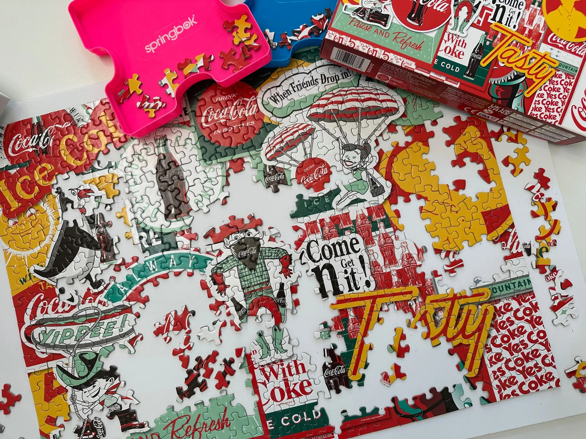 Coke Is It PZL4477 Springbok 500 Piece Jigsaw Puzzle Coca Cola PZL 4477  Complete