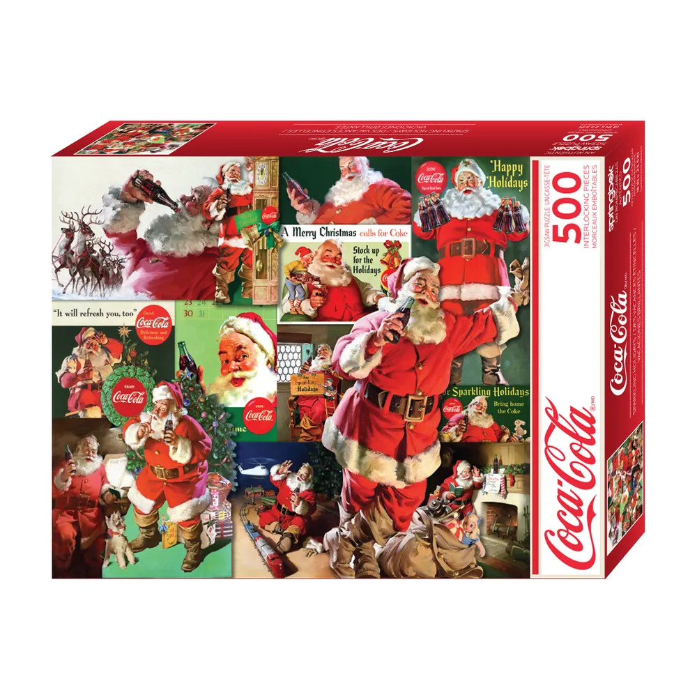 Springbok's 1500 Piece Jigsaw Puzzle Santa's Coca-Cola Christmas - Made in  USA