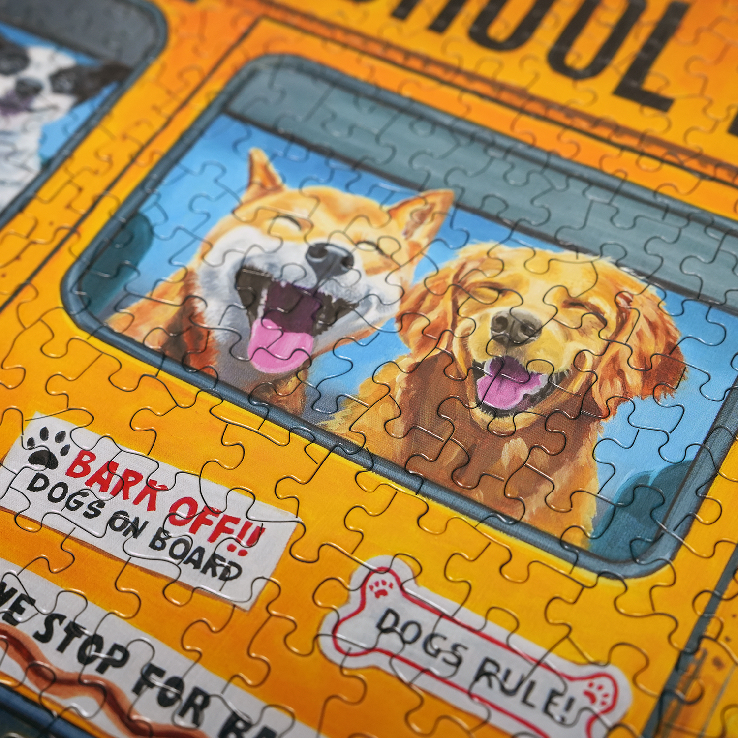 絵画 The dog bus Happy Bus 500 Piece Jigsaw Puzzle