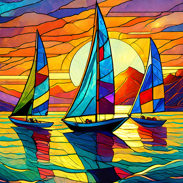 セイリング SAILING ジグソーパズル 500ピース Sunset Sailing 500 Piece Jigsaw Puzzle