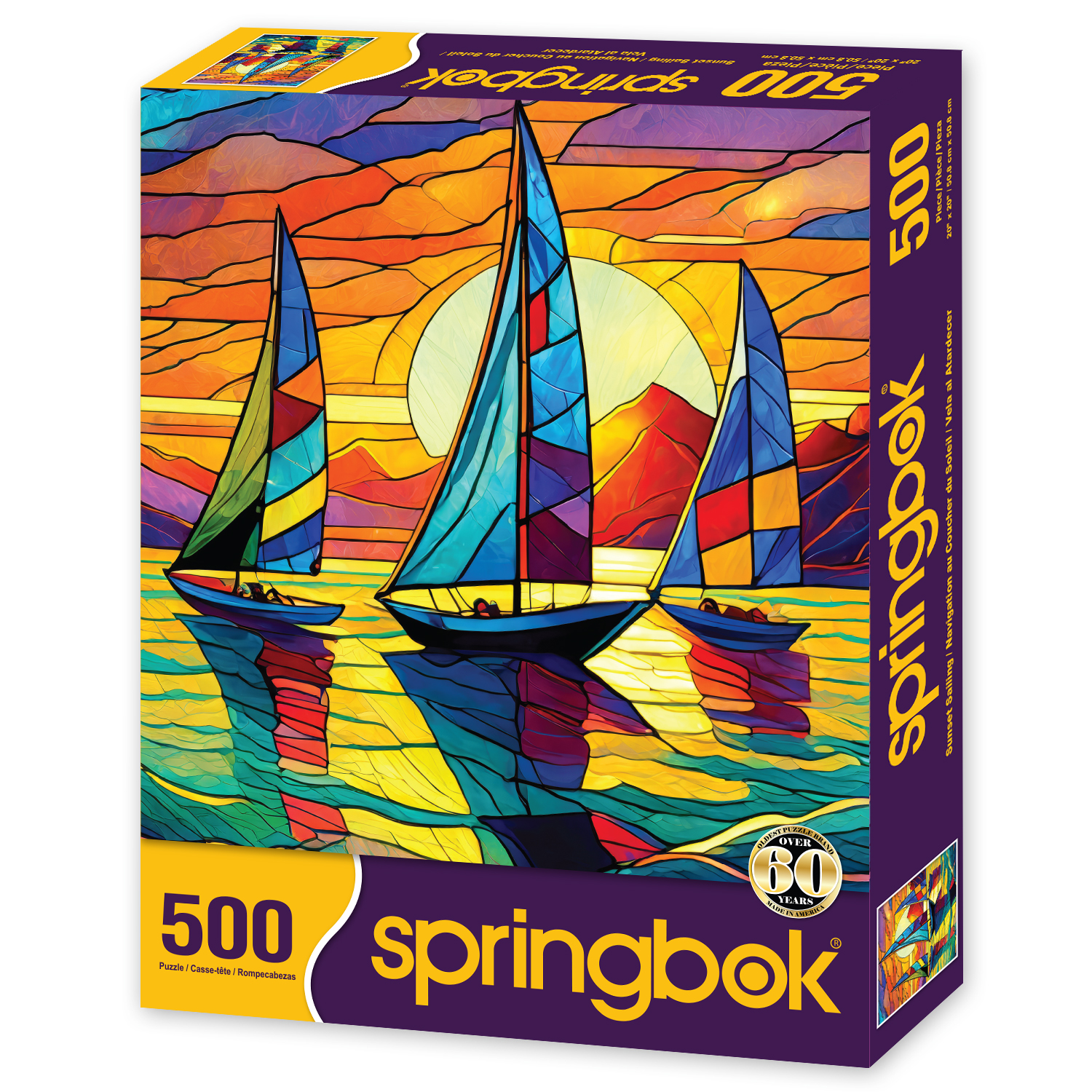 セイリング SAILING ジグソーパズル 500ピース Sunset Sailing 500 Piece Jigsaw Puzzle