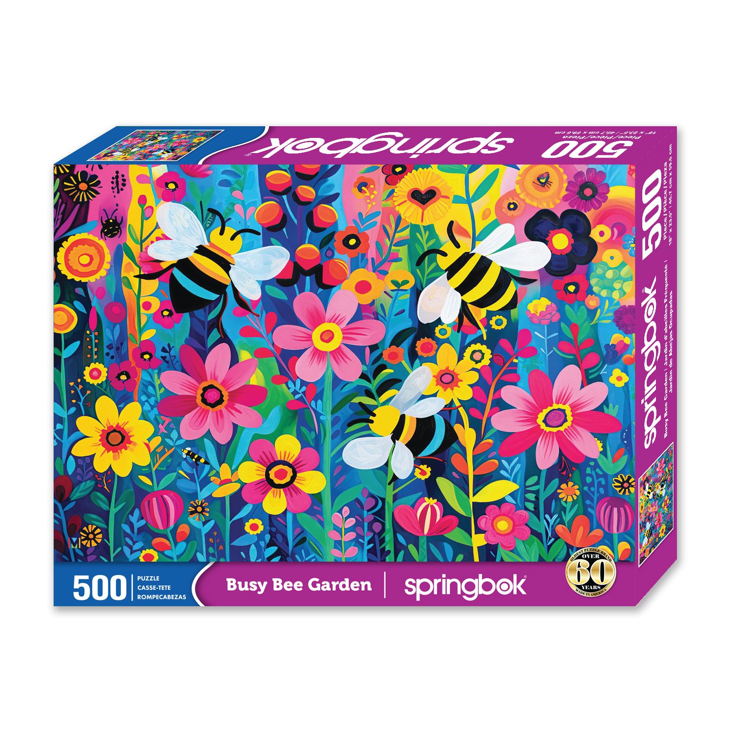 Busy Bee Garden 500 Piece Jigsaw Puzzle