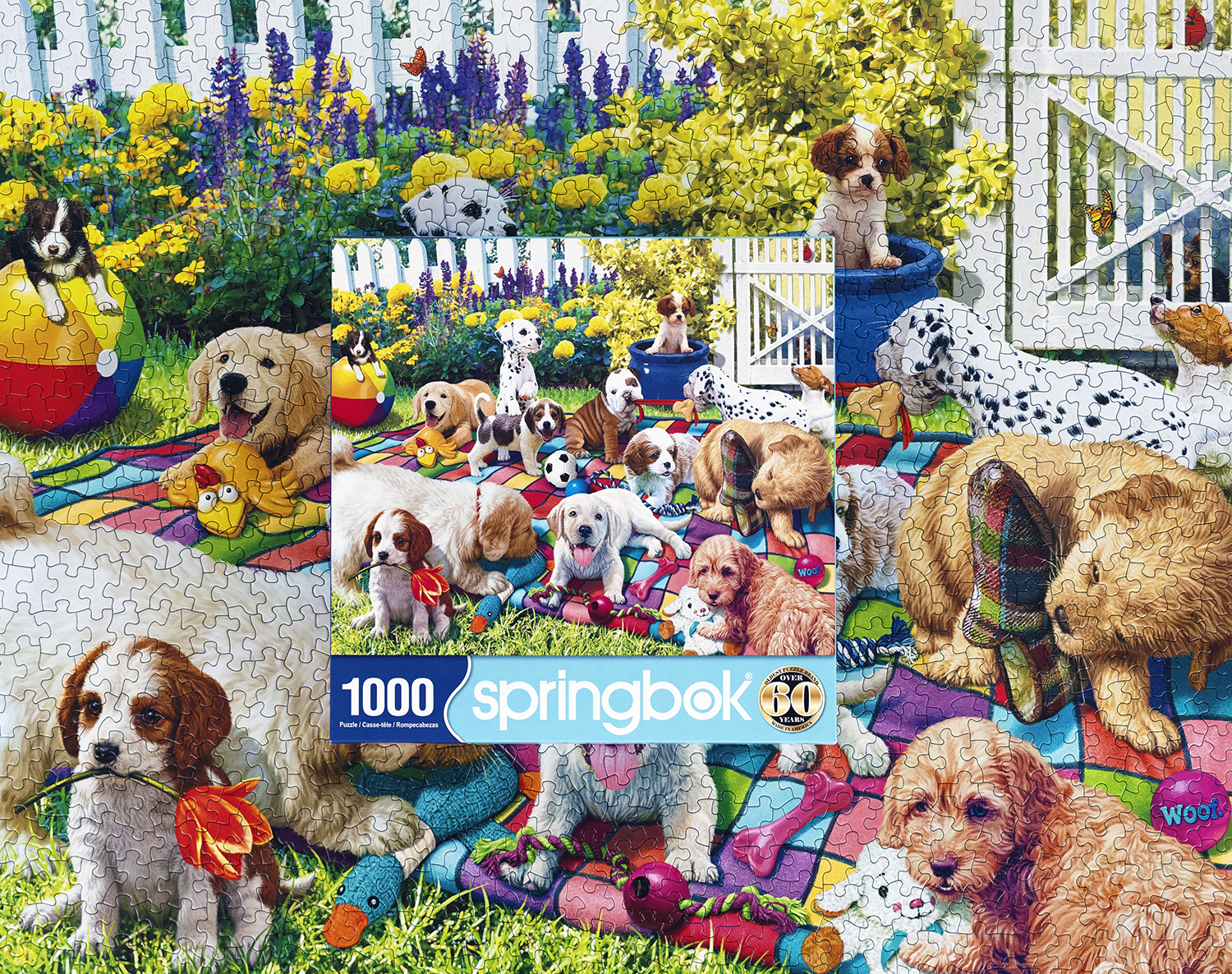 Playful Pups on Parade 1000 Piece Jigsaw Puzzle