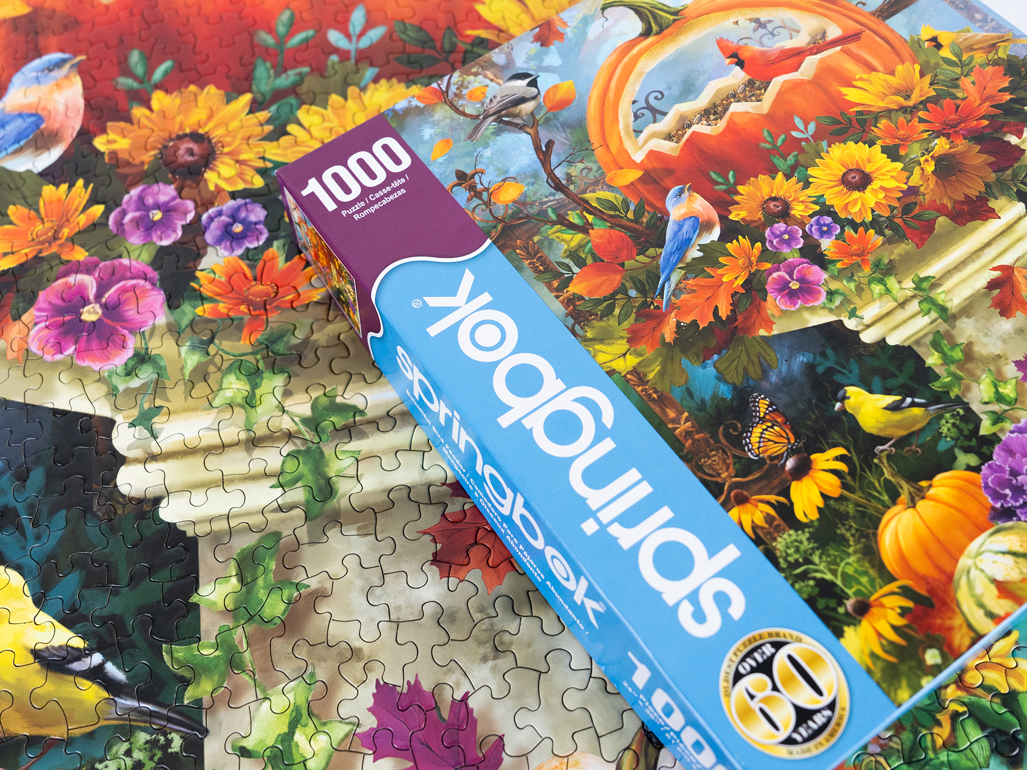 Bountiful Bird Feeder 1000 Piece Jigsaw Puzzle