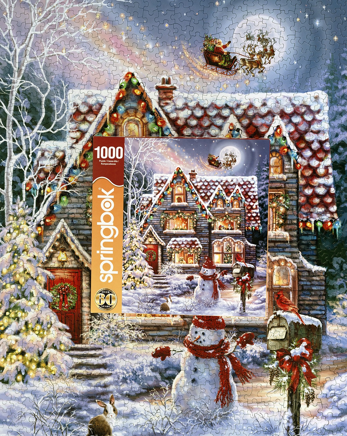 パクボゴム　Christmas Eve Christmas Eve Cottage 1000 Piece Jigsaw Puzzle