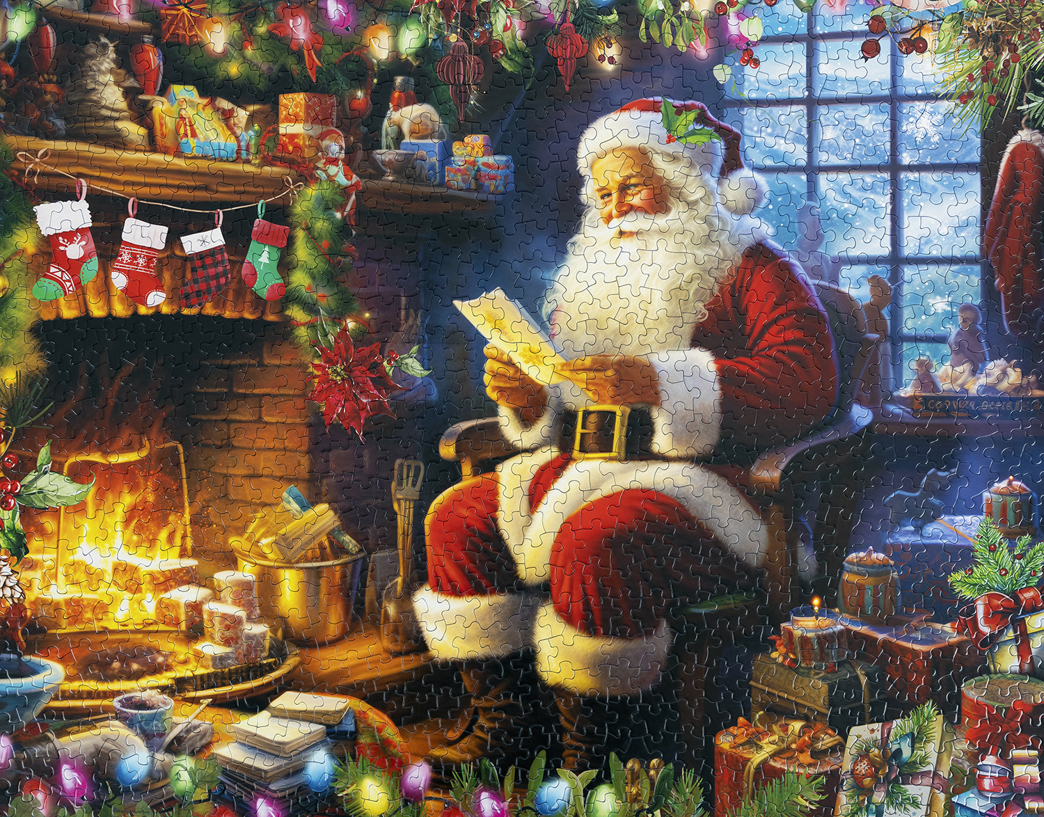 ⭐︎santaku⭐︎ Naughty or Nice 1000 Piece Jigsaw Puzzle