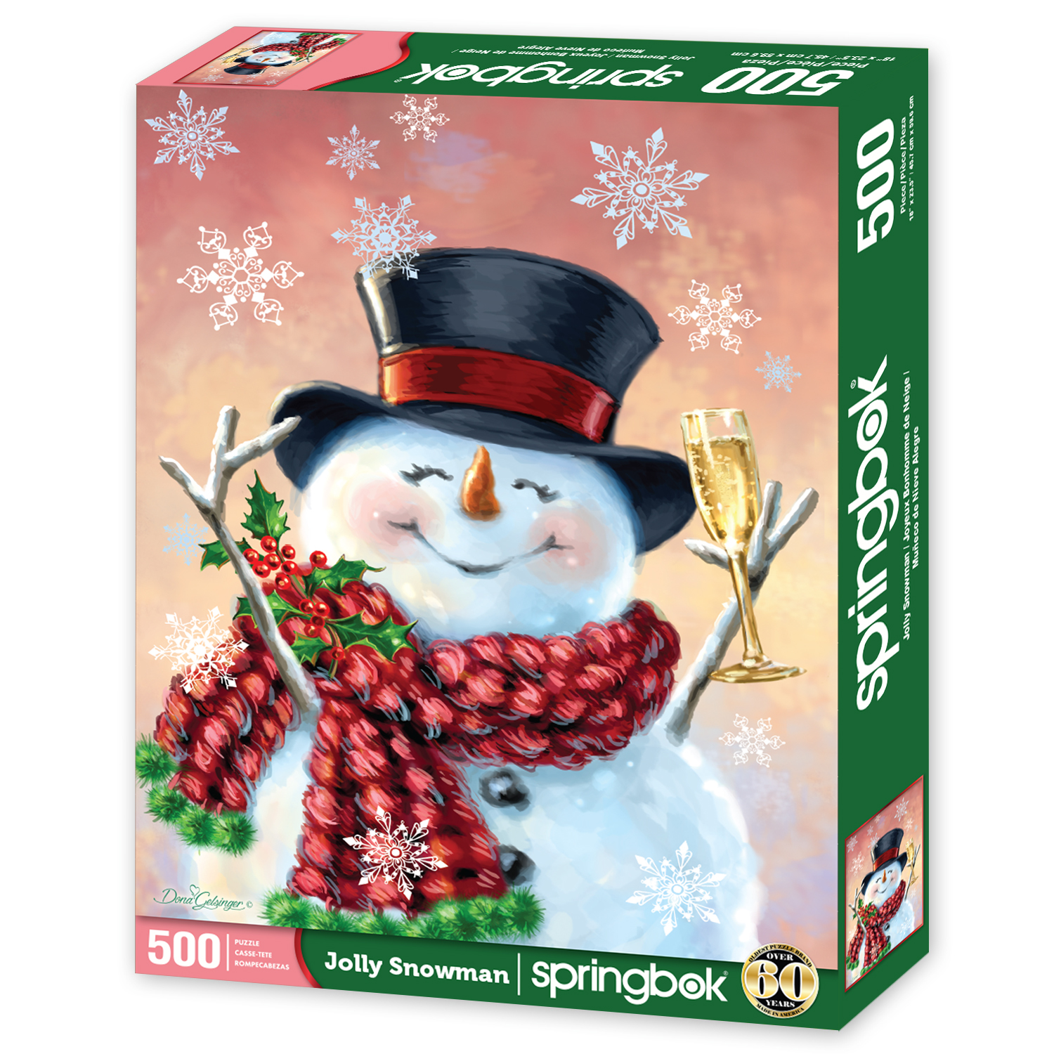 ☃︎ Neige ☃︎ページ Jolly Snowman 500 Piece Jigsaw Puzzle