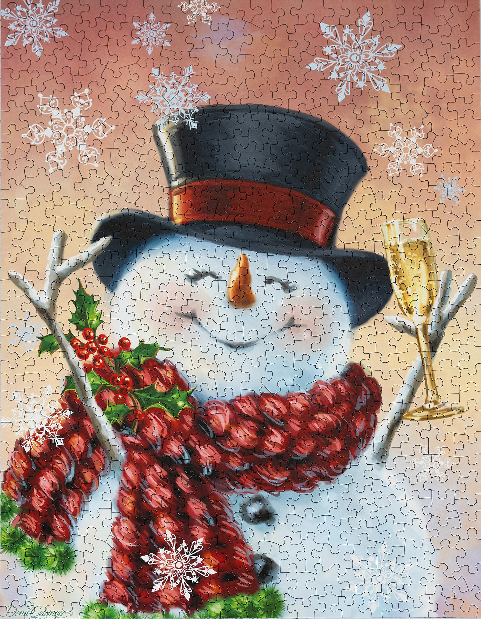 Jolly Snowman 500 Piece Jigsaw Puzzle