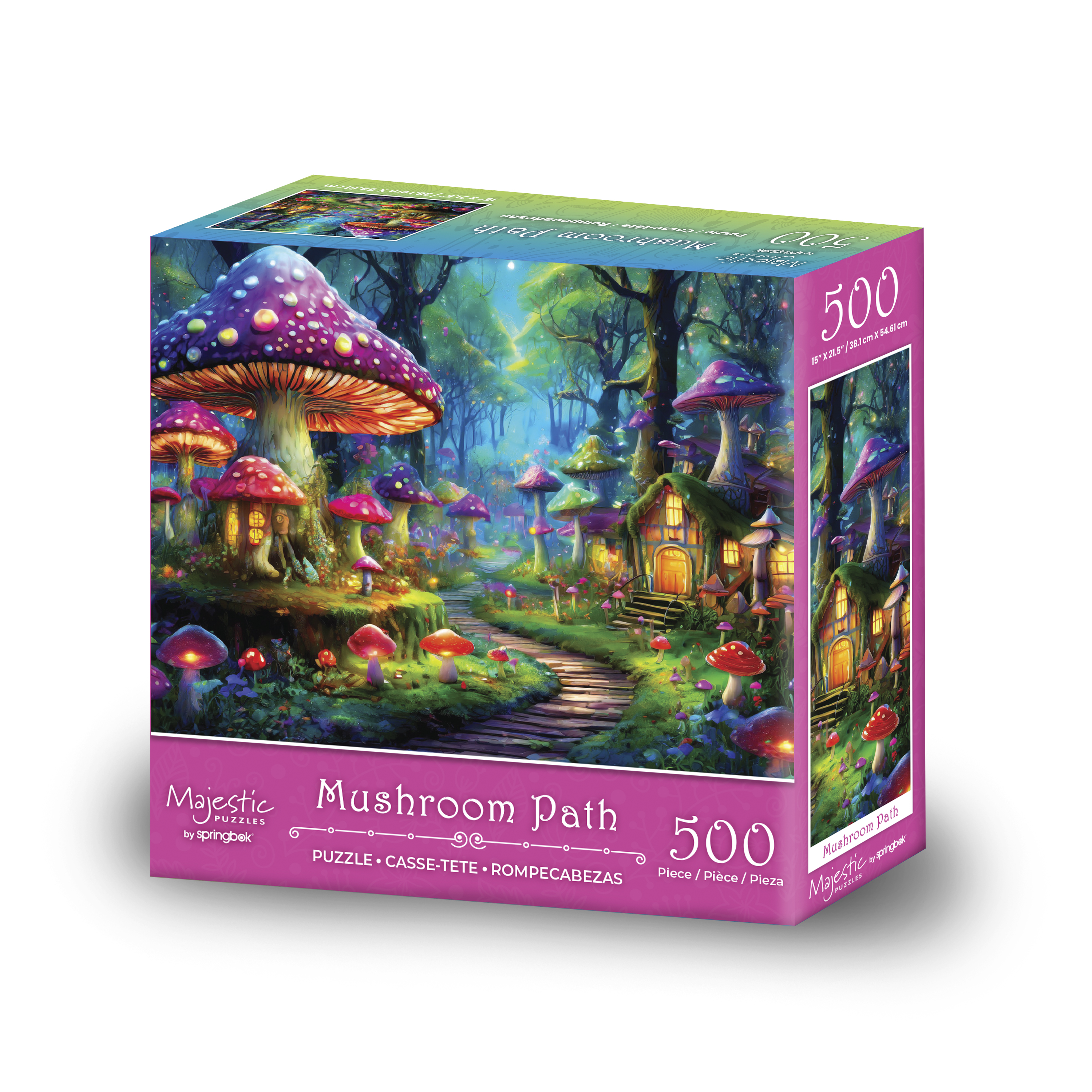 Majestic by Springbok Mushroom Path 500 Piece Jigsaw Puzzle
