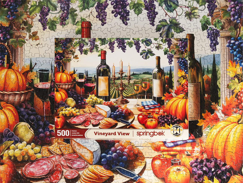 Vineyard View 500 Piece Jigsaw Puzzle
