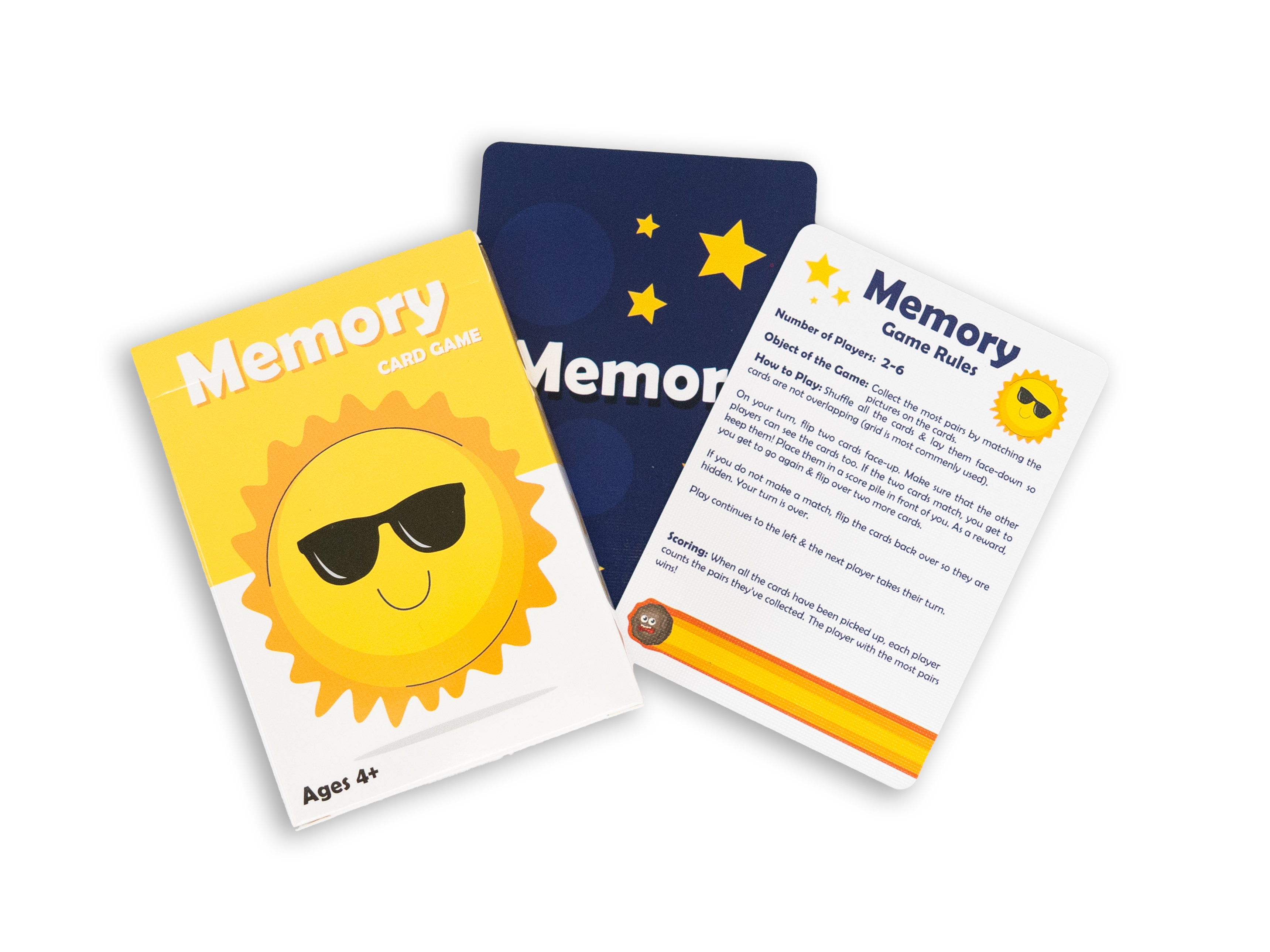 Memory Card Game Set