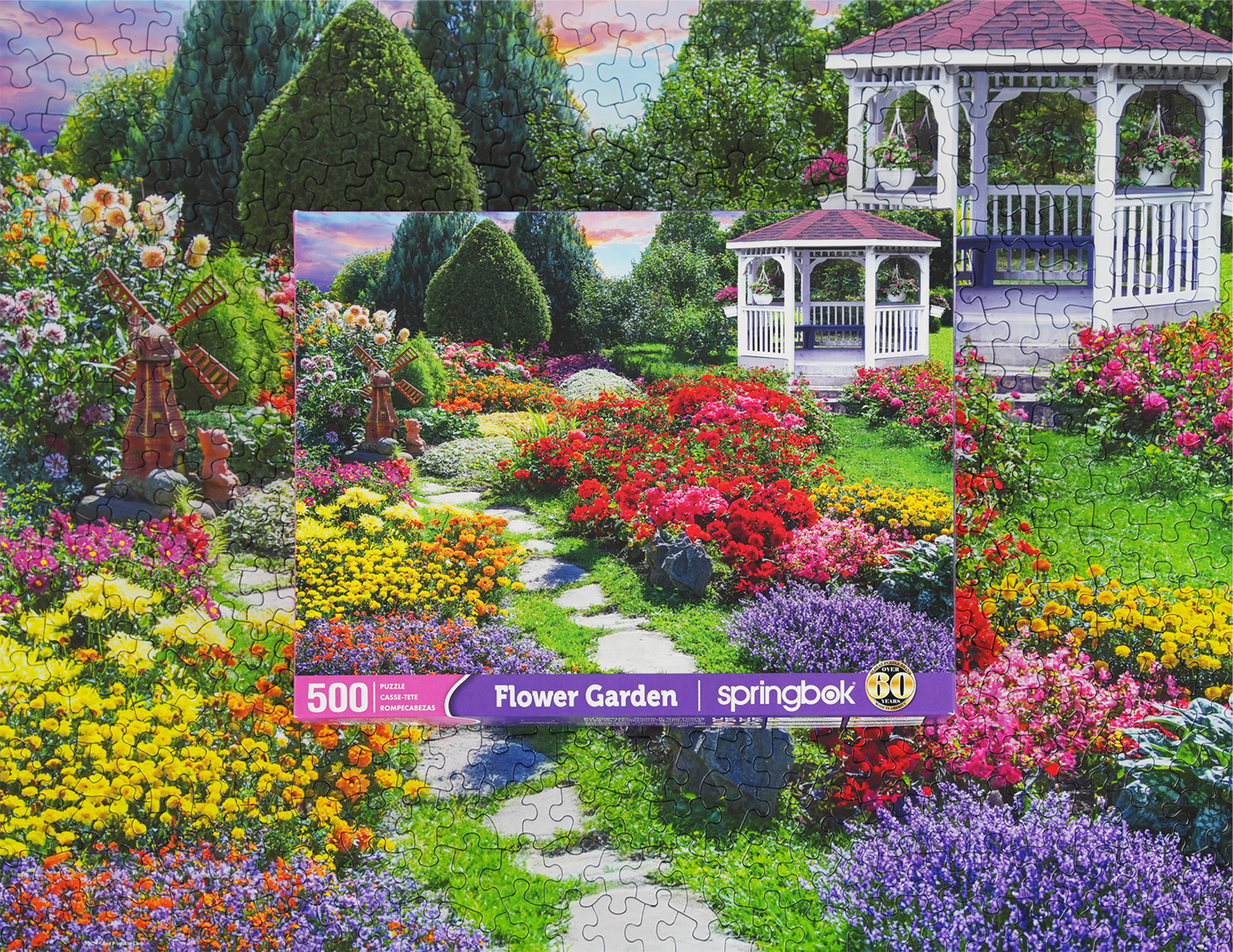 Flower Garden 500 Piece Jigsaw Puzzle