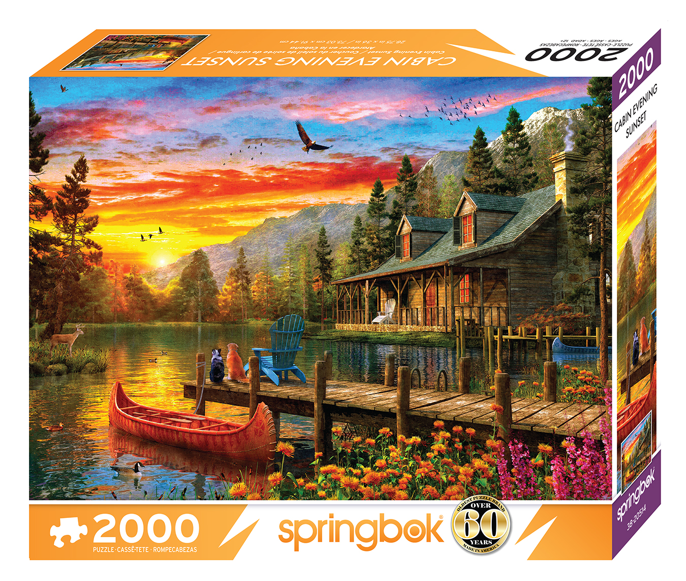 Cabin Evening Sunset 2000 Piece Jigsaw Puzzle