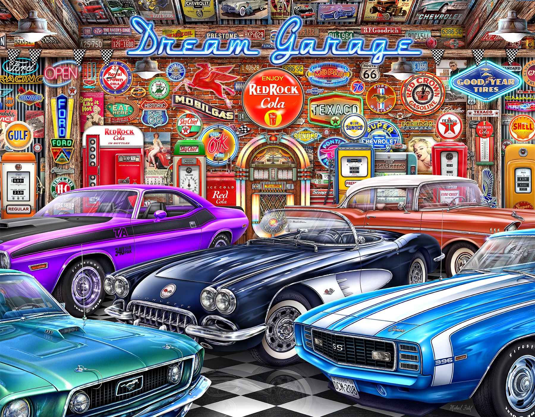 Dream Garage 2000 Piece Jigsaw Puzzle