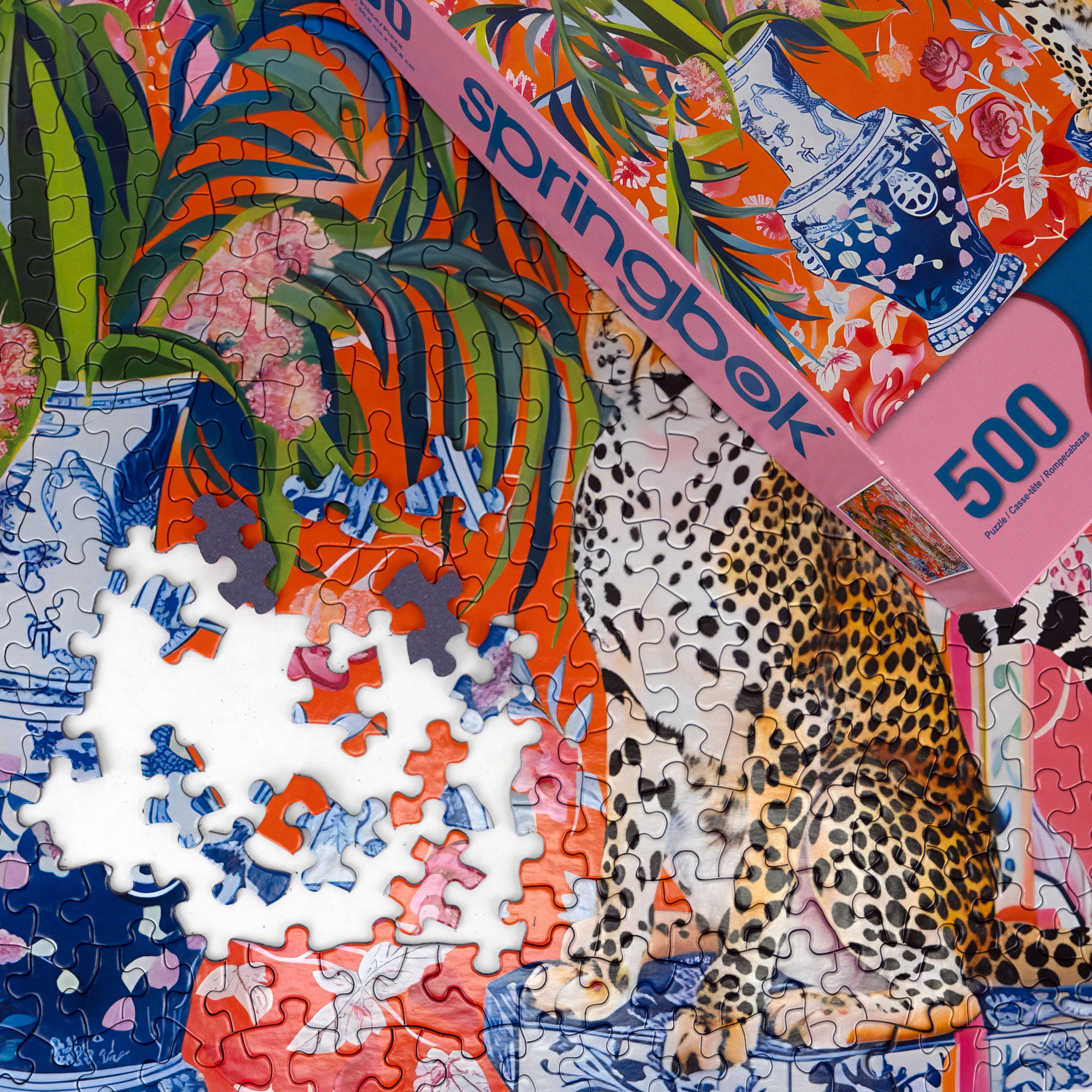 Cheetah and Ginger Jar 500 Piece Jigsaw Puzzle