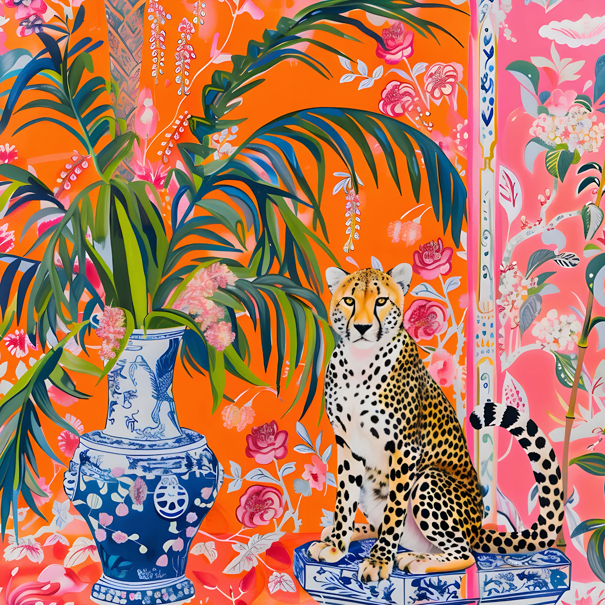 Cheetah and Ginger Jar 500 Piece Jigsaw Puzzle