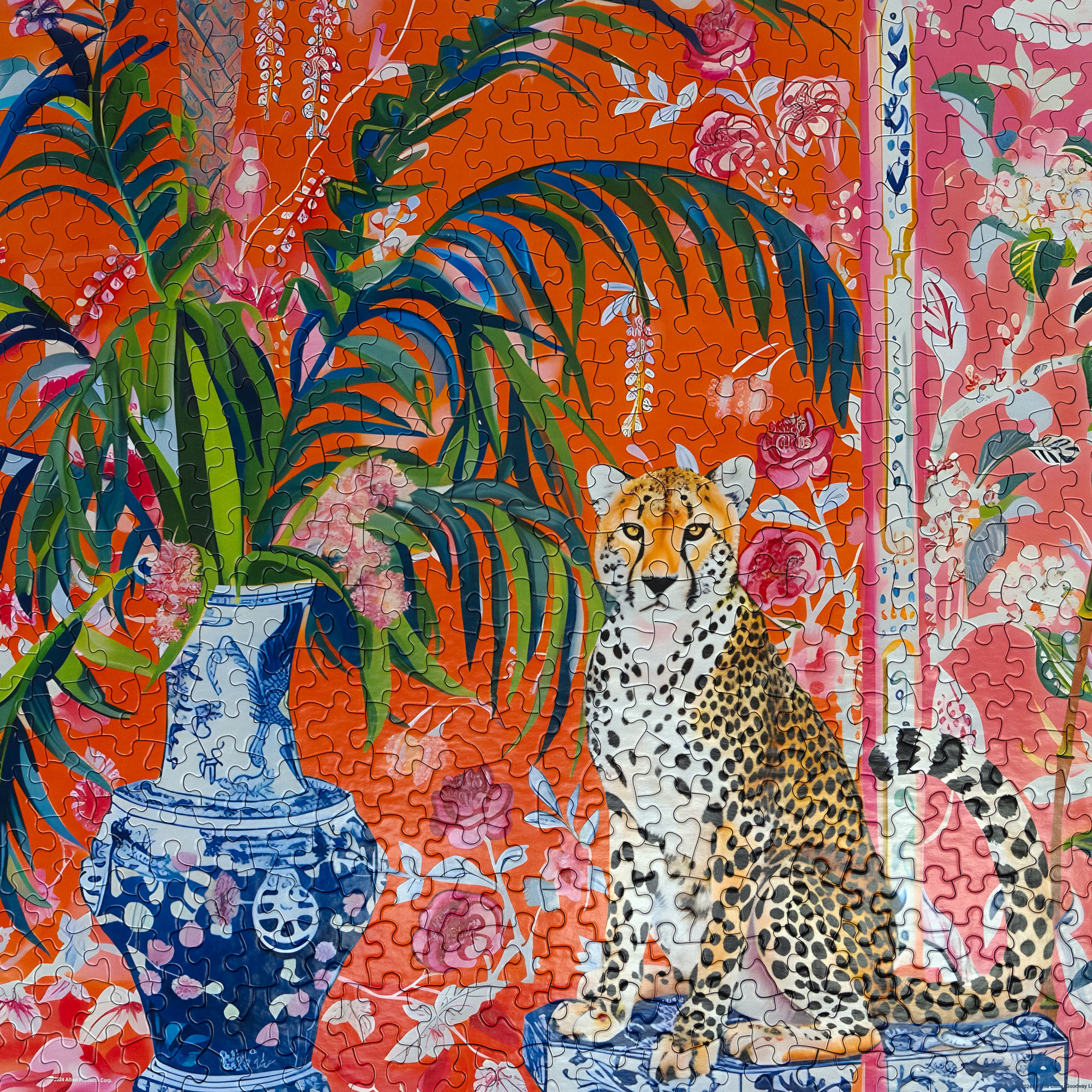 Cheetah and Ginger Jar 500 Piece Jigsaw Puzzle
