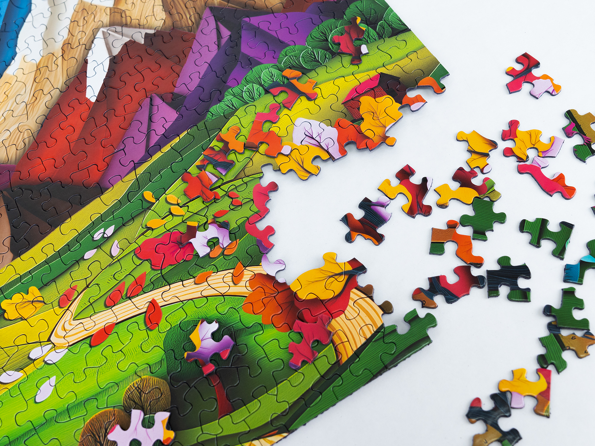 Nature‘s Prism Puzzle – 500 Teile Mit Faszinierender Canyon-Landschaft Im Prismen-Look, Für Puzzle-Fans