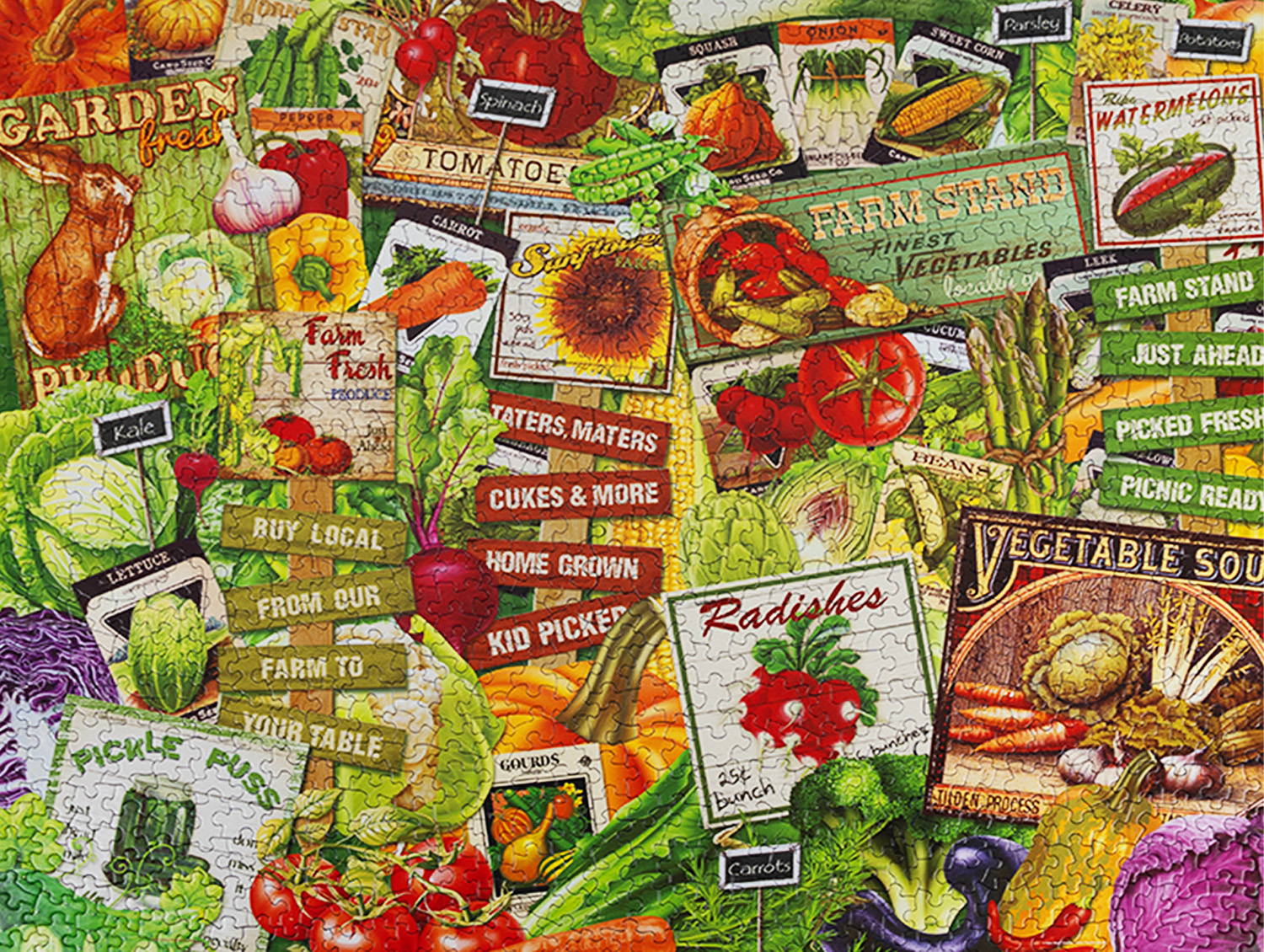 Eat Your Veggies 1000 Piece Jigsaw Puzzle