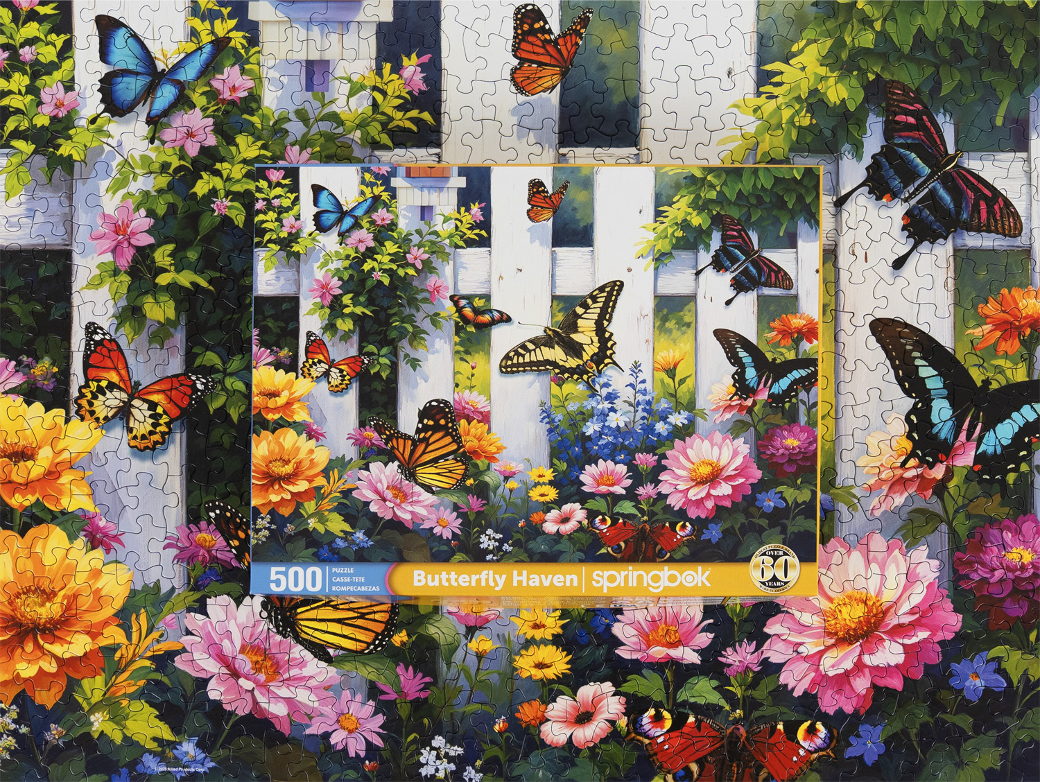 Butterfly Haven 500 Piece Jigsaw Puzzle