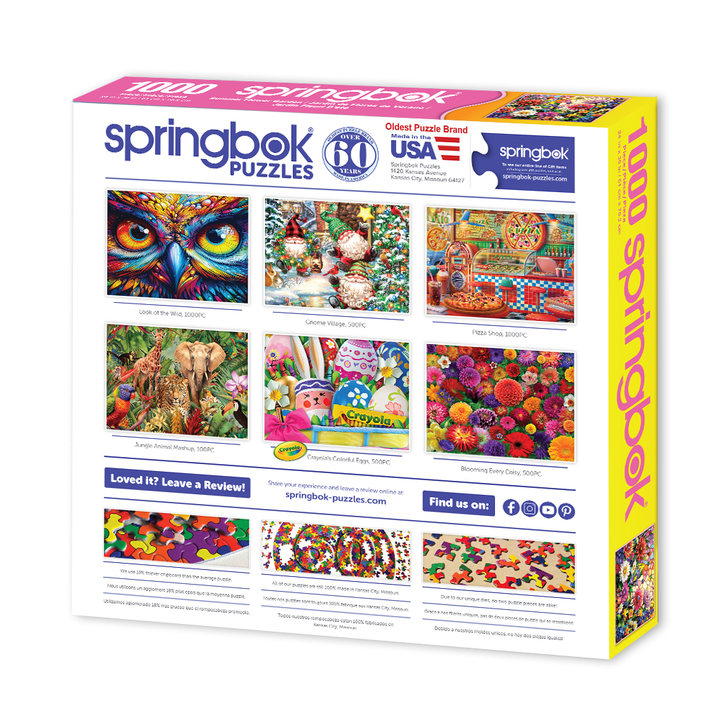 Summer Flower Garden 1000 Piece Jigsaw Puzzle
