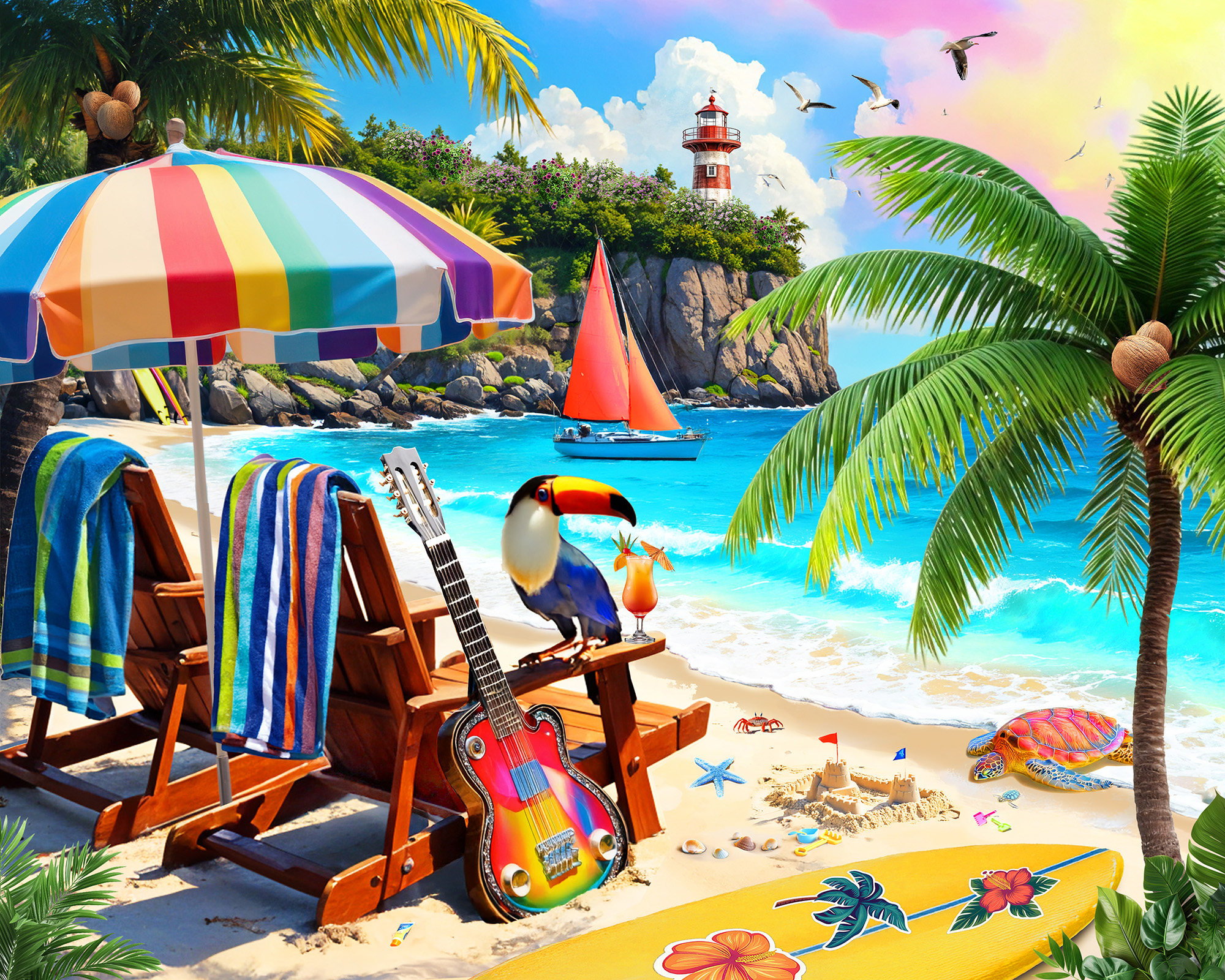 Tropical Paradise 1000 Piece Jigsaw Puzzle