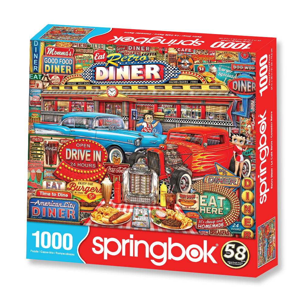 【新品未開封・激レア】EDUCA 1000ピース パズルDiner ダイナー Retro Diner 1000 Piece Jigsaw Puzzle