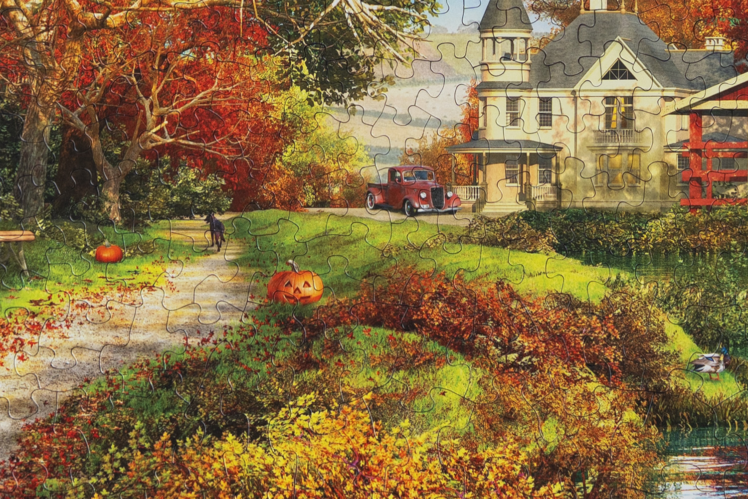 Autumn Barn 400 Piece Jigsaw Puzzle