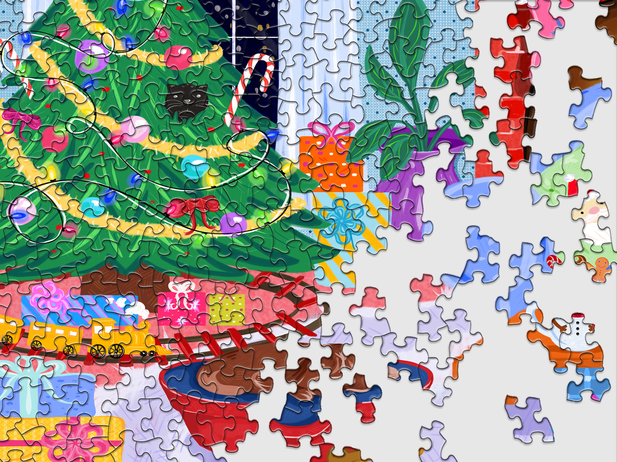 Stockings and Snuggles 500 Piece Jigsaw Puzzle