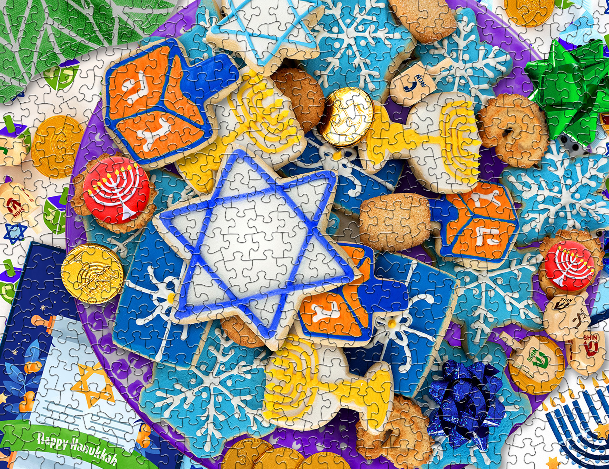 Hanukkah Cookies 500 Piece Jigsaw Puzzle