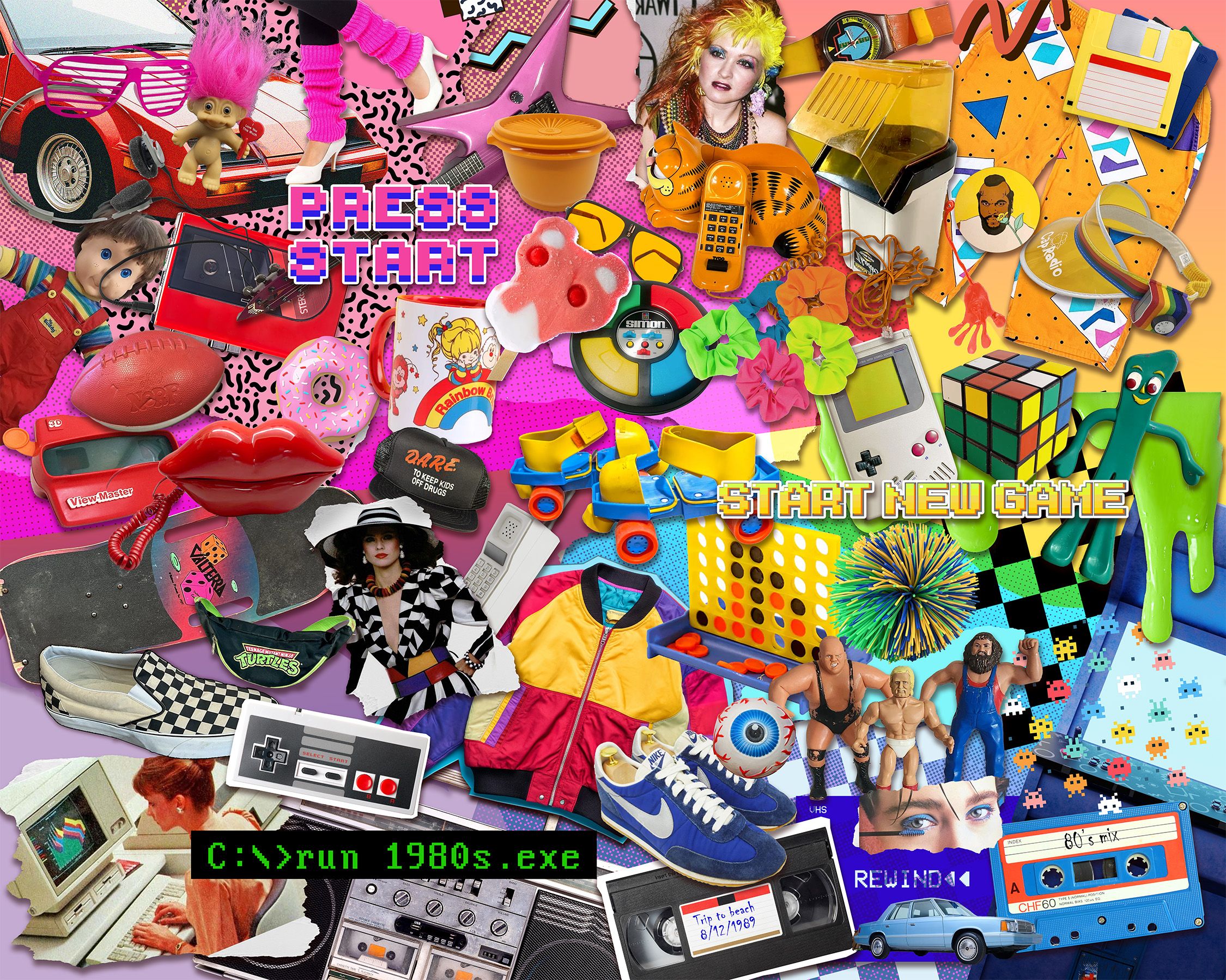 Totally 80's 1000 Piece Jigsaw Puzzle