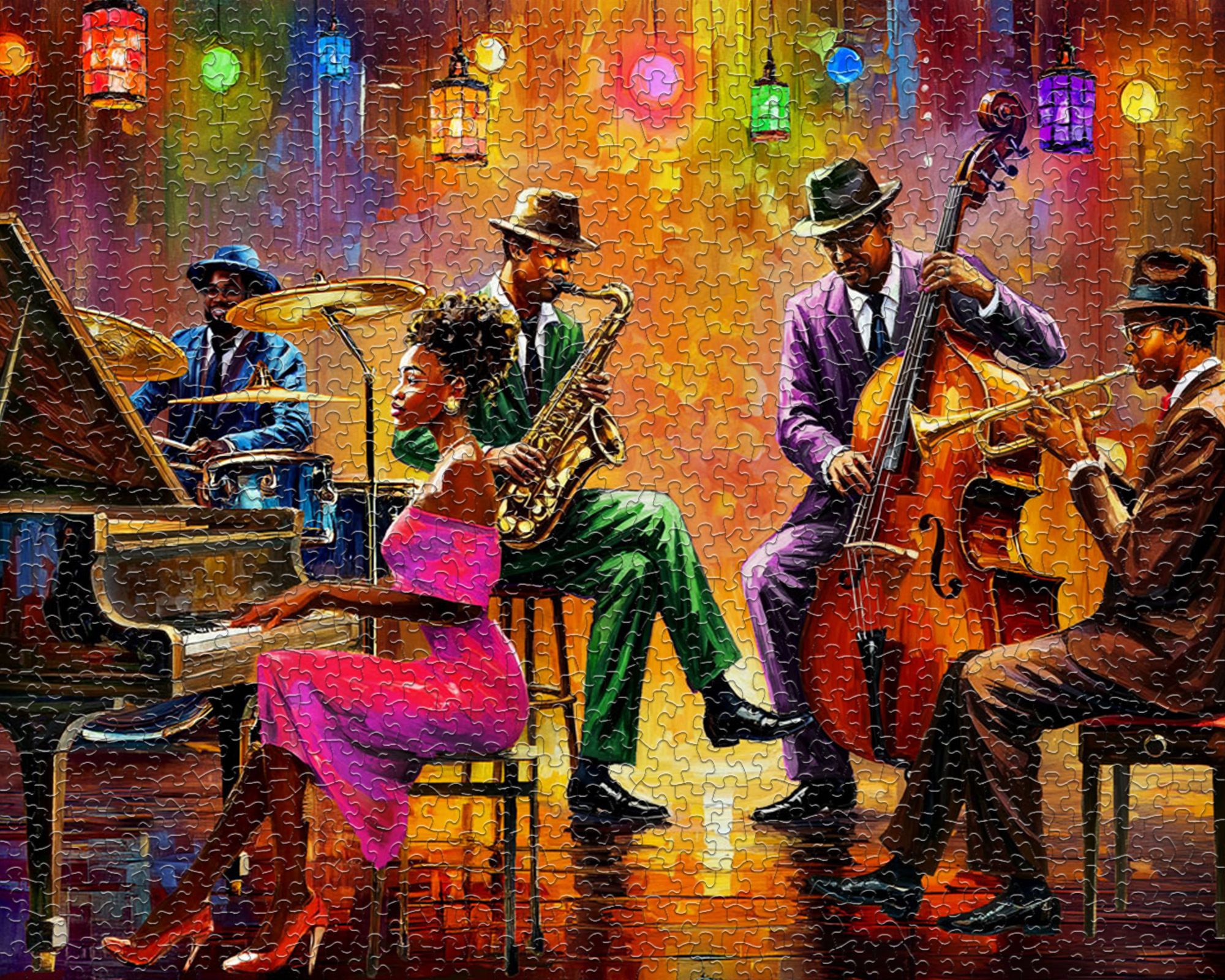 Neon Notes 1000 Piece Jigsaw Puzzle