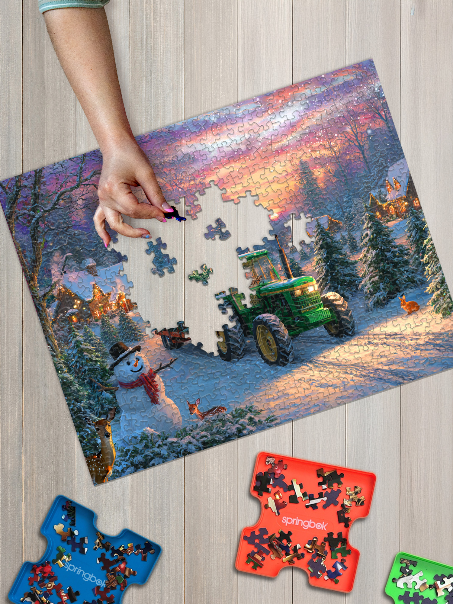 John Deere Bringing Home Christmas 1000 Piece Jigsaw Puzzle