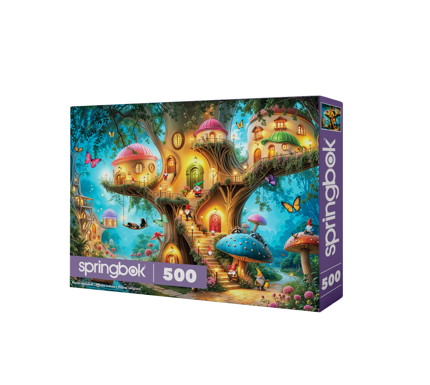 Gnome Treehouse Village 500 Piece Jigsaw Puzzle